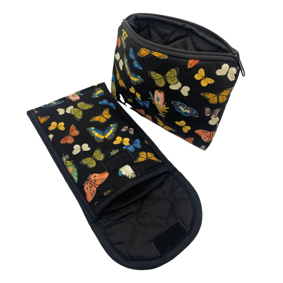 "Double” Eyeglass Case & Small Cosmetic Case Set