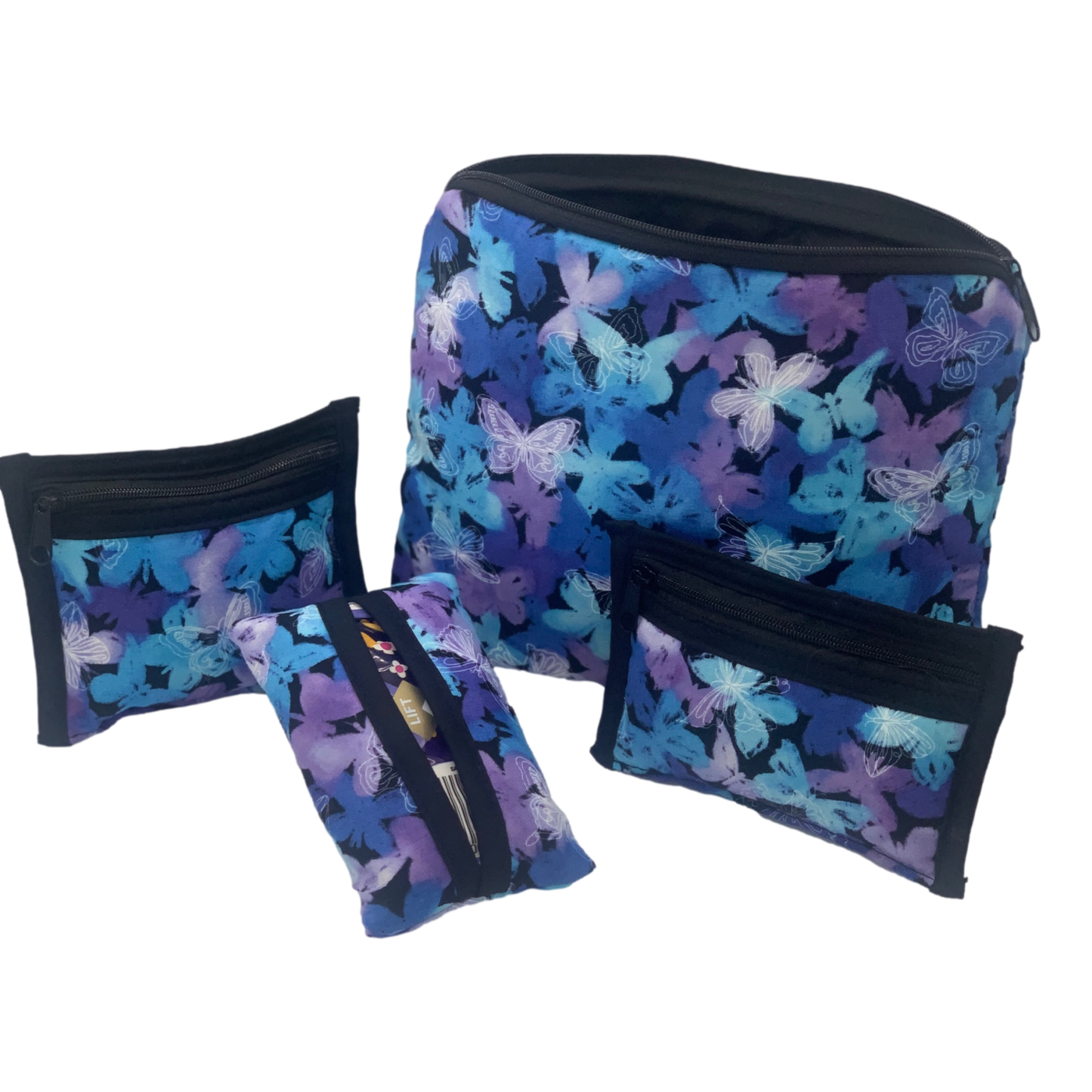 One of a Kind Set - Bumblebees -Butterflies Purple & Teal