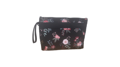 Large Double Zippered Cosmetic Case