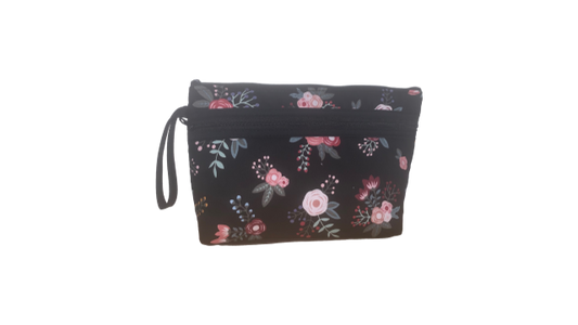 Large Double Zippered Cosmetic Case