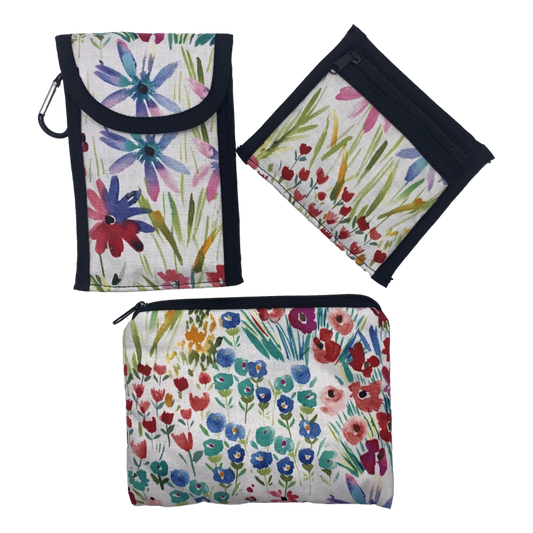 WILDFLOWERS - Eyeglass Case, Cosmetic Case & Zippered Pouch
