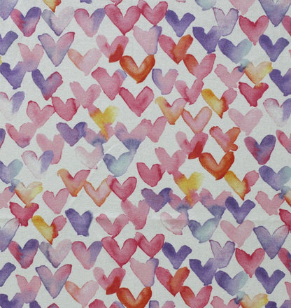 Watercolor Hearts on White Valentines