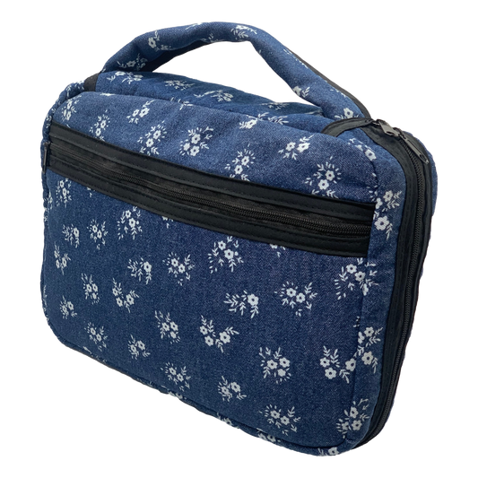 *Hardback Book/Bible Cover - Zippered Closure, Soft carrying Strap, Attached Bookmark - NEW