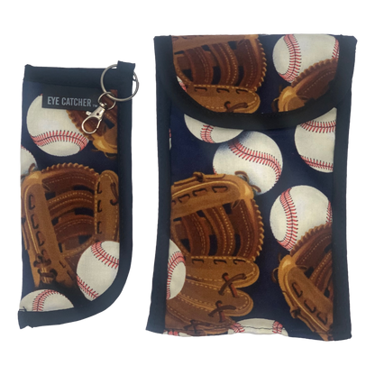 One of a Kind Set - Baseballs & Mitts Navy Blue