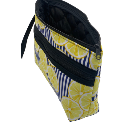Large Double Zippered Cosmetic Case