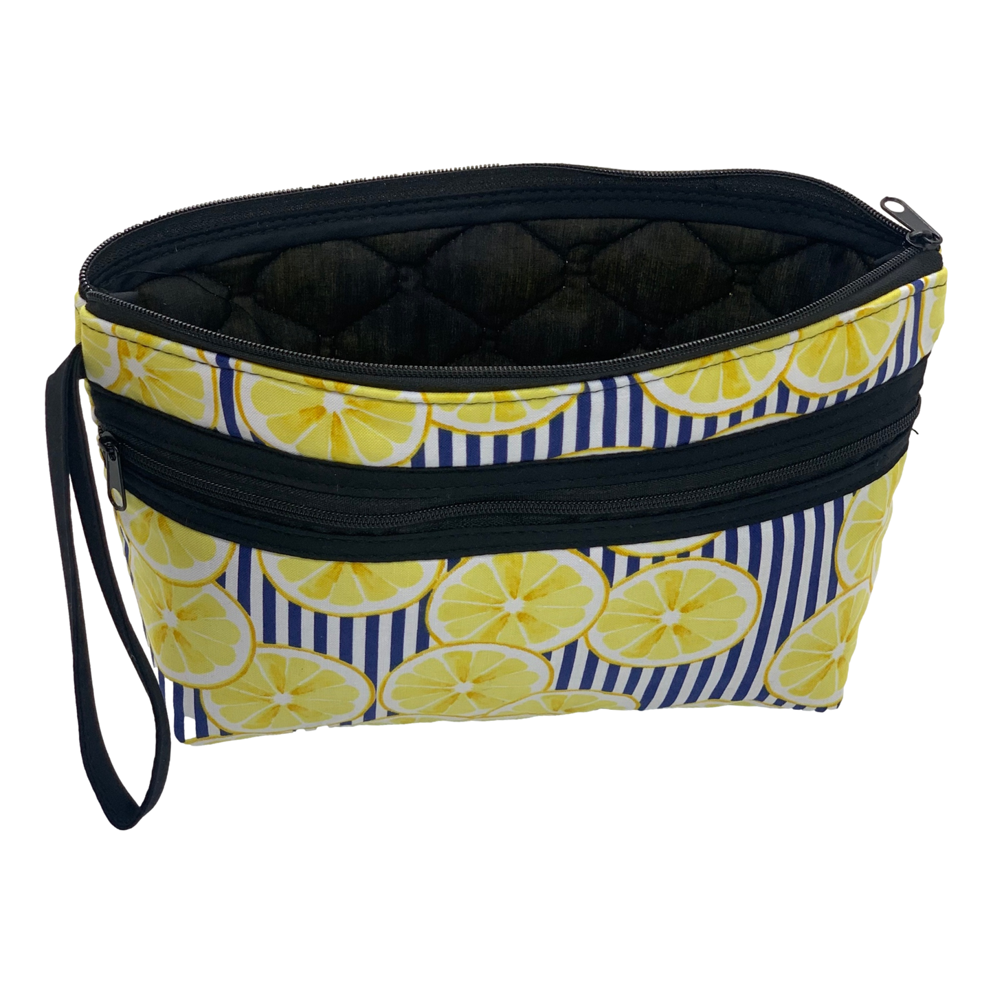Large Double Zippered Cosmetic Case