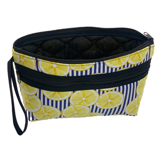 Large Double Zippered Cosmetic Case