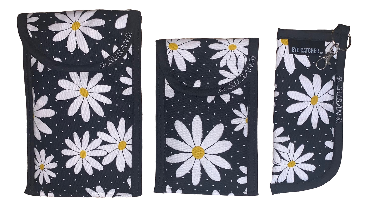 “SET OF 3” EYEGLASS CASES Includes a case for your Readers, Single Eyeglass Case & Double Eyeglass Case