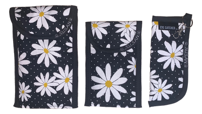 “SET OF 3” EYEGLASS CASES Includes a case for your Readers, Single Eyeglass Case & Double Eyeglass Case