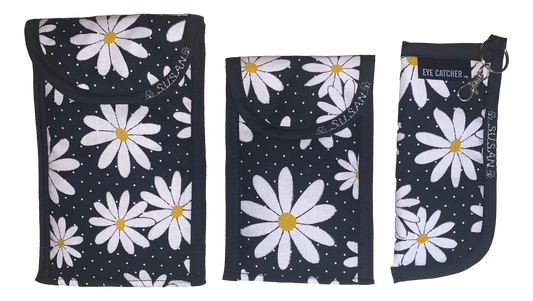 “SET OF 3” EYEGLASS CASES Includes a case for your Readers, Single Eyeglass Case & Double Eyeglass Case