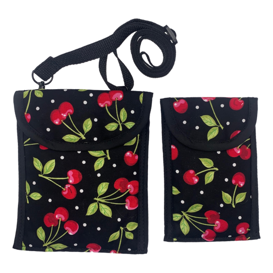 CHERRIES “SET” - Crossbody Purse & Eyeglass Case