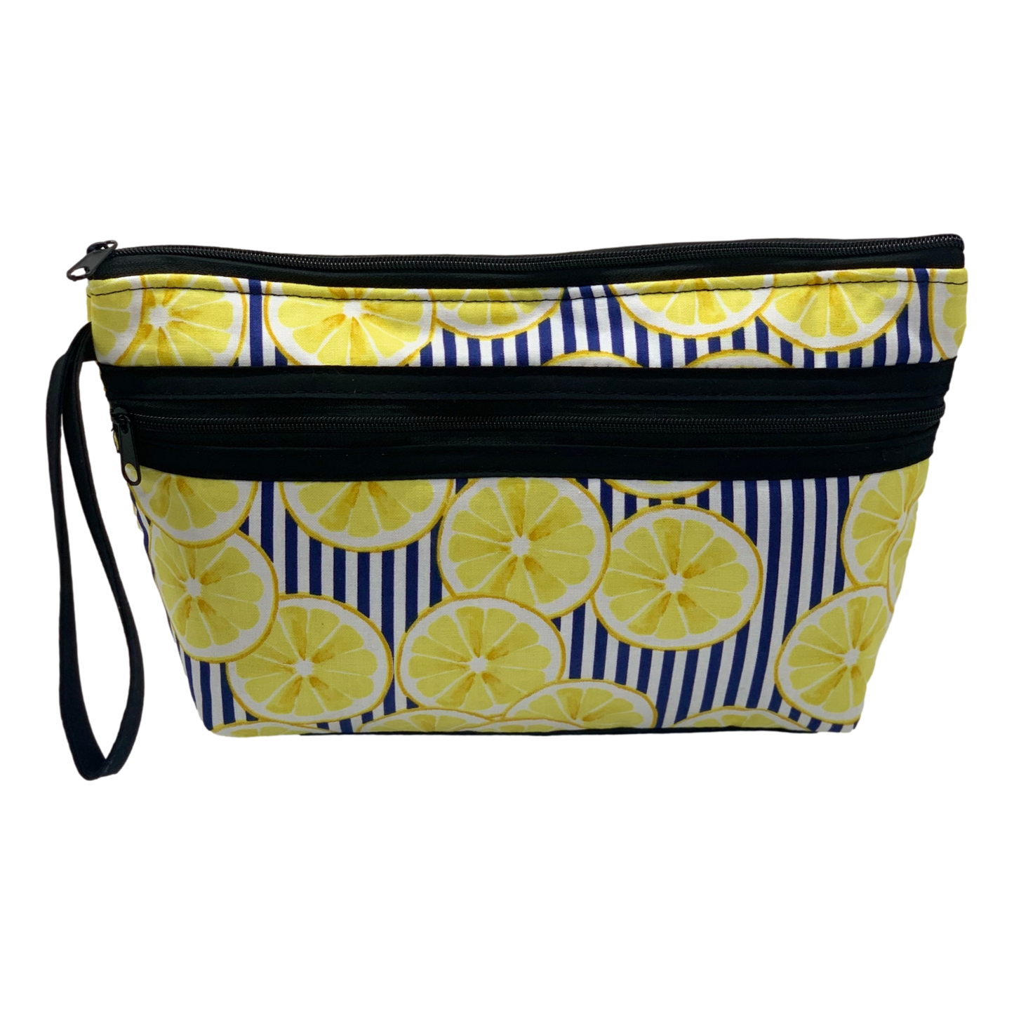 Large Double Zippered Cosmetic Case