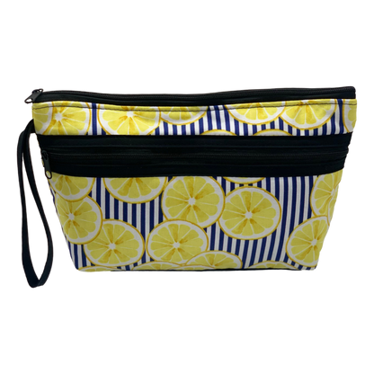 Large Double Zippered Cosmetic Case