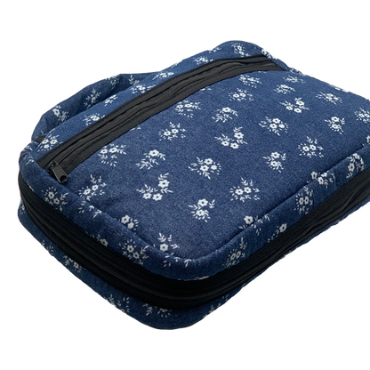*Hardback Book/Bible Cover - Zippered Closure, Soft carrying Strap, Attached Bookmark - NEW