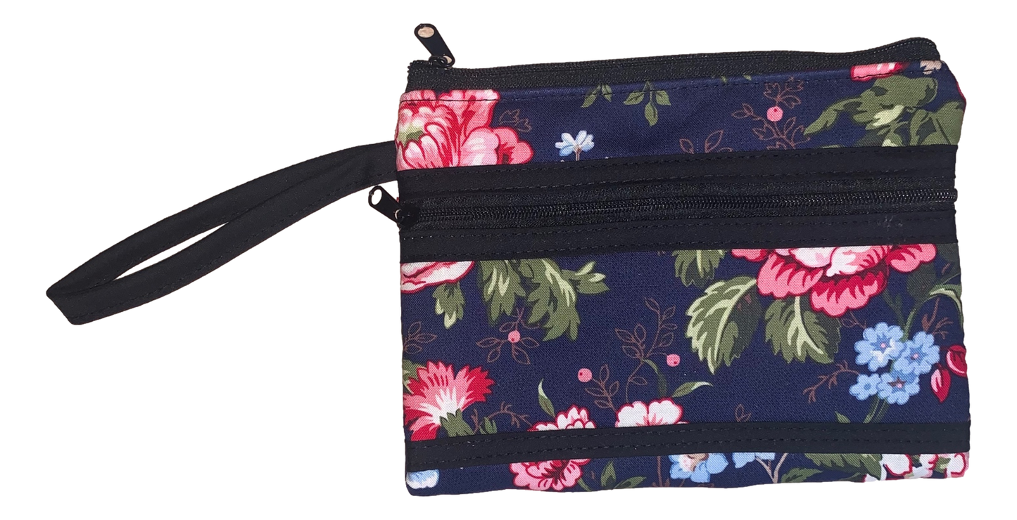 Double Zipper Small Cosmetic Cases