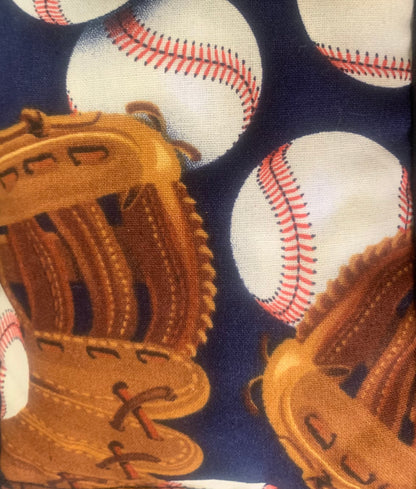 One of a Kind Set - Baseballs & Mitts Navy Blue