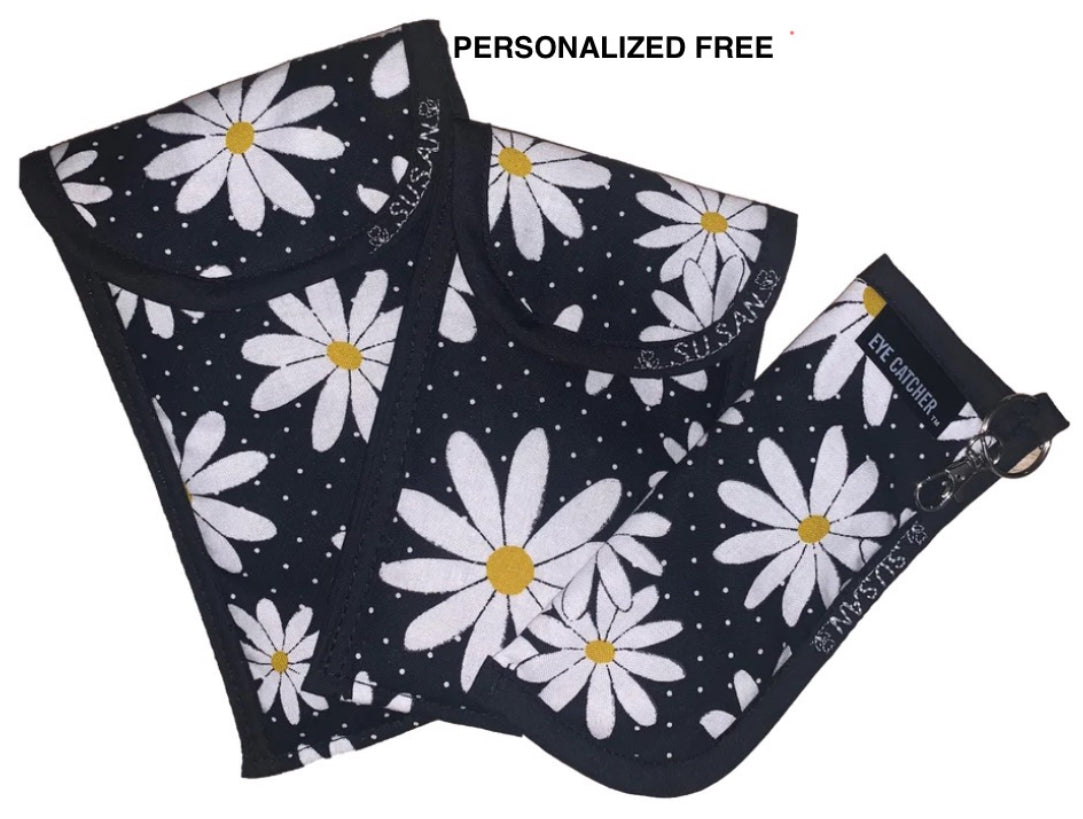 “SET OF 3” EYEGLASS CASES Includes a case for your Readers, Single Eyeglass Case & Double Eyeglass Case