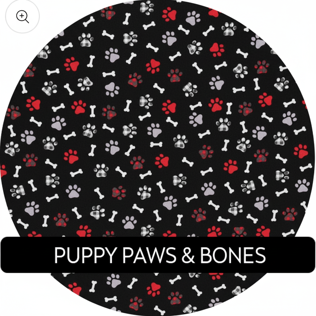 Puppy Paws & Bones Labeled