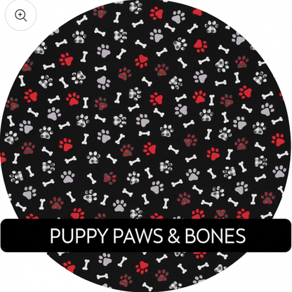 Puppy Paws & Bones Labeled
